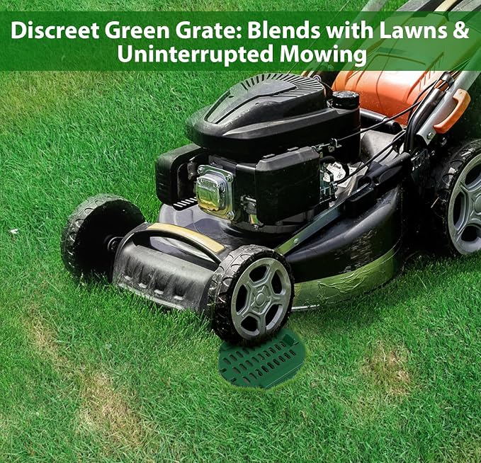 2 Pack 4" Slope Drainage Grate Cover, Rain Diverter, Drainage Grate Yard Drain - Image 9