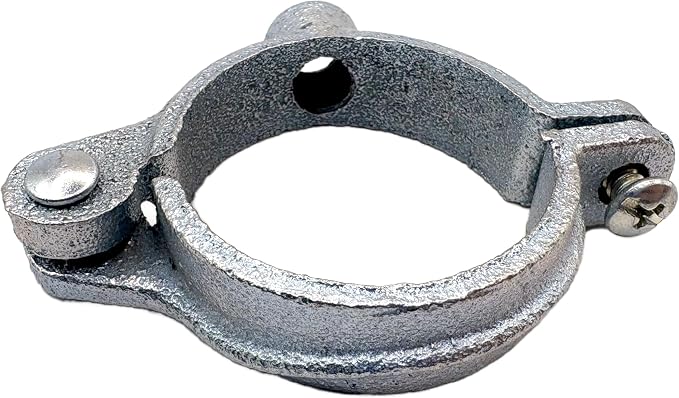 2" NPS Hinged Split Ring Pipe Hanger, Pre Galvanized, 3/8" Rod Fitting - Image 7
