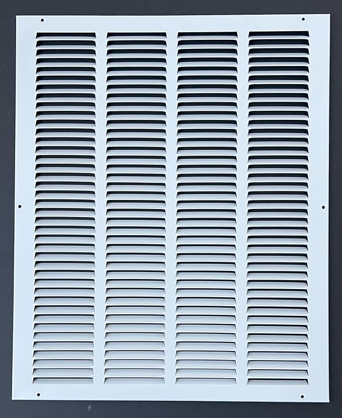 Fits 16x20 Duct Opening Stamped Steel Return Air Grille Vent Cover Grille - Image 2