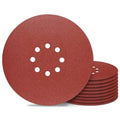 Awutzut 9 inch Sanding Discs 150 Grit 8 Holes Hook and Loop Sandpaper by Awutzut