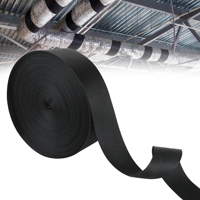 HVAC Duct Strap, Tight-Weave Nylon Duct Support Webbing, Heavy Duty Duct by Unknown