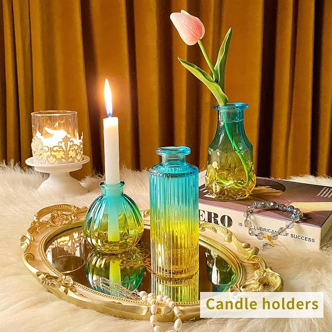 Glass Bud Vases in Bulk Set of 30 Pcs, Small Glass Vases - Image 3