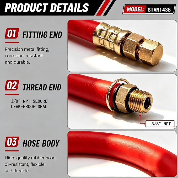 3/8" NPT Oil Drain Extension Hose Replaces STAN1438 1723165SM 116-4924 - Image 4
