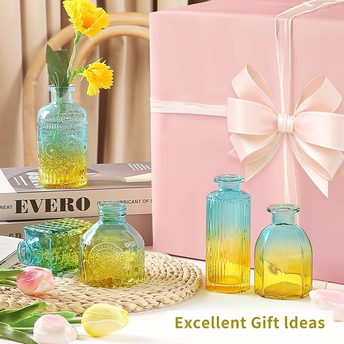Glass Bud Vases in Bulk Set of 30 Pcs, Small Glass Vases - Image 6