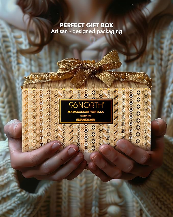 Luxury Vanilla Soy Candles | Large 3 Wick Jar Candle | Up to 50 Hours Burning - Image 6