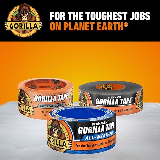 GORILLA All Weather Duct Tape, 1.88" x 25 yd | UV and Temperature Resistant - Image 9