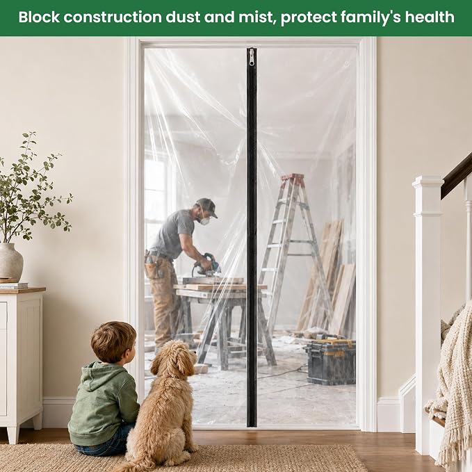 Voomey Dust Barrier Plastic Zipper Door 2pcs - Image 5