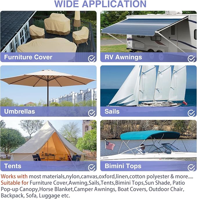 Gheeidau Canvas Repair Patch 9×11 Inch 3Pcs Waterproof Self-Adhesive Fabric - Image 3