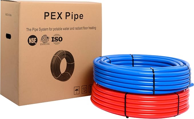 EFIELD 1/2 inch 2 x 300 ft Pex-b Pipe, 600 ft Length Blue & Red | NSF Certified - Image 3