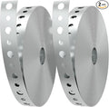 2 Pack Galvanized Metal Pipe Strap 3/4-Inch x 100-Feet 24-Gauge | by Unknown