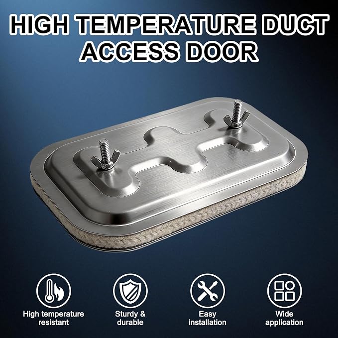 Duct Access Door 6” x 4” High Temperature Grease Duct Access Door - Image 4