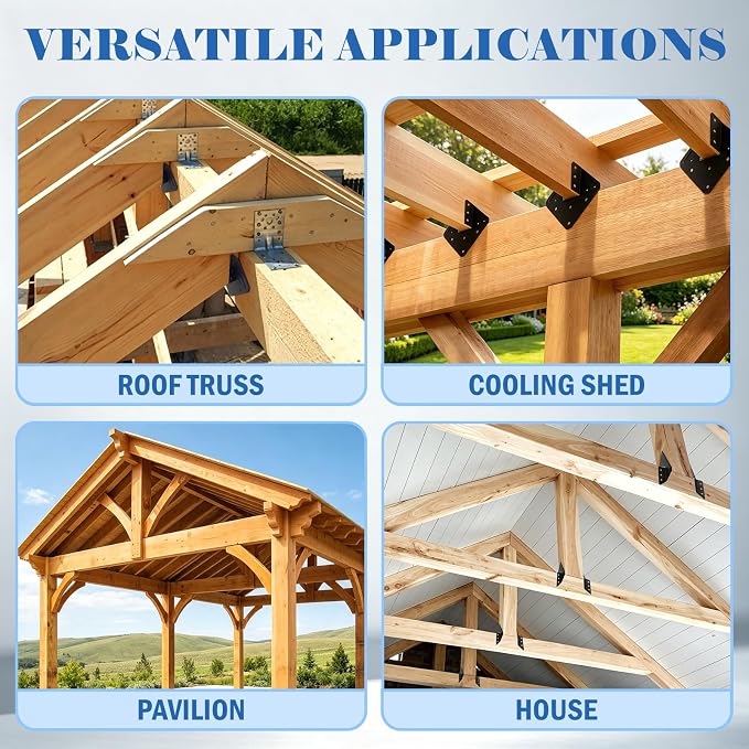 Hurricane Tie for Rafters, Seismic Rafter Connector Bracket, Anti-Wind Roof - Image 4