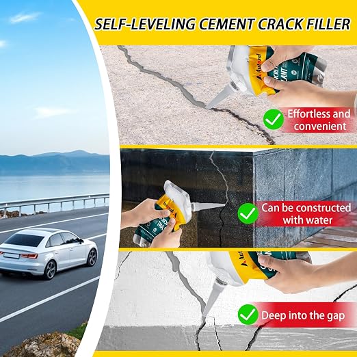 Concrete Crack Filler, Cement Crack Filler, Self-Leveling Concrete Crack Repair - Image 3