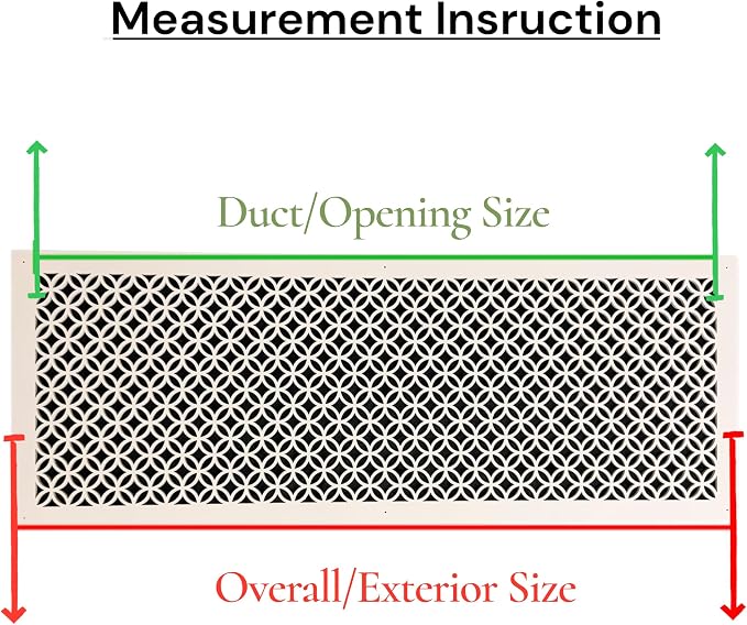 Vent Cover for walls and ceiling thick Custom Size Fan cover Wall Register - Image 3