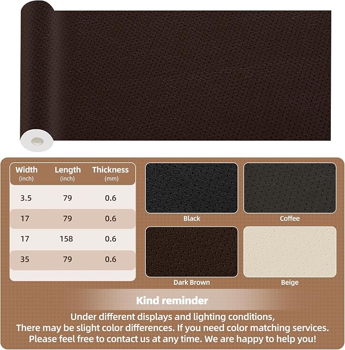 Shagoom Leather Repair Kits, Large Vinyl Repair Patch - Image 2