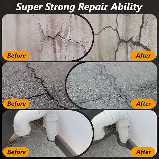Concrete Crack Filler, 5 LB High Elasticity Cement Crack Filler, Self-Leveling - Image 3