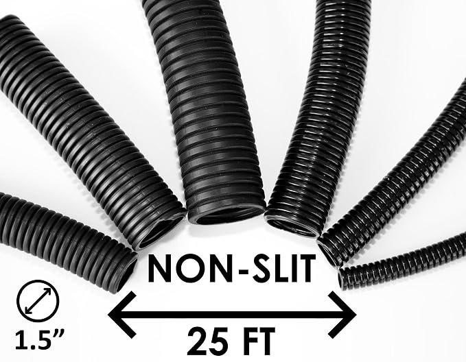 1.5" Wire Loom Non-Slit Polyethylene Corrugated Flexible Innerduct Conduit - Image 2