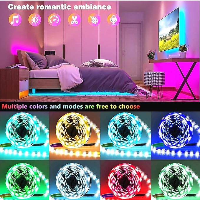Tenmiro 130ft Led Lights for Bedroom, LED Strip Lights - Image 5