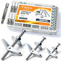 Taiss 100Pcs Toggle Bolts 1/8" 3/16" 1/4" 3 Sizes Heavy Duty Hollow Wall Anchors by TAISS