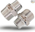 3/4" to 1/2" Male NPT Hex Reducing Nipple Fitting Adapter, 304 Stainless Steel by PipeFloProonline
