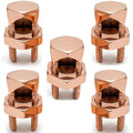 OHLECTRIC Size #6 Copper Split-Bolt Connector 6 AWG Heavy-Duty Electrical Wire by OhLectric