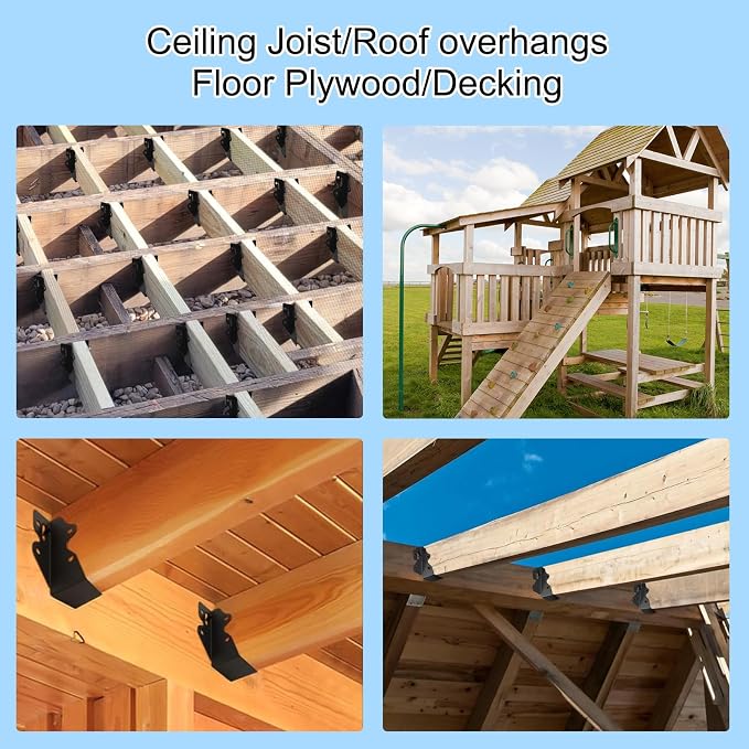 32 Pcs 2"x 4" Joist Hanger, Q235B Steel Face Mount Joist Hangers, Rafter - Image 7