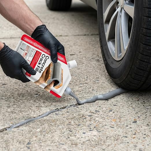 Concrete Crack Filler 6-Pack 6.6LB Grey | Self-Leveling, High Elasticity Cement - Image 2