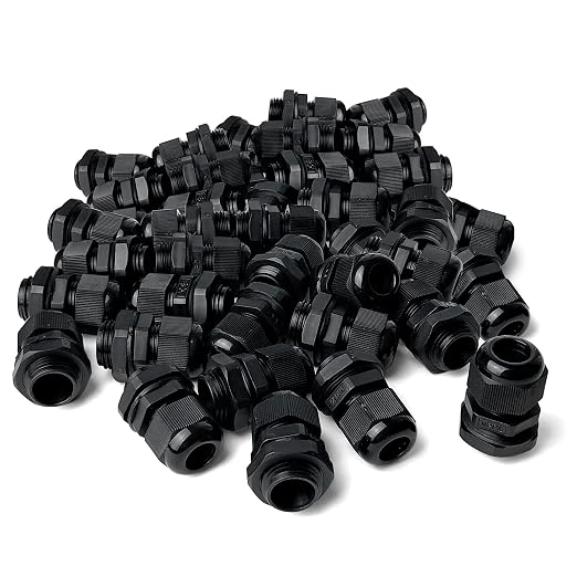 1/2" NPT Strain Relief Nylon Cord Grip Cable Glands by MGISpeedWare