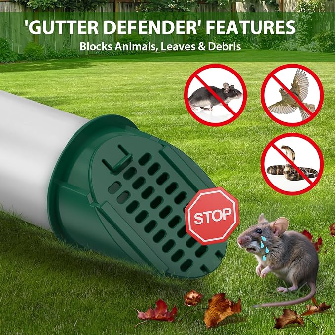 2 Pack 4" Slope Drainage Grate Cover, Rain Diverter, Drainage Grate Yard Drain - Image 4