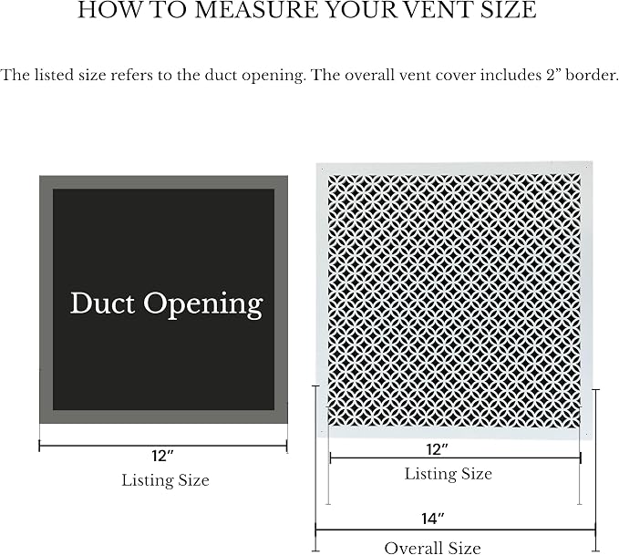 Vent Cover for walls and ceiling Custom Size Fan cover Wall Register Ceiling - Image 5