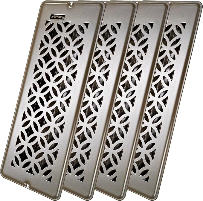 4x12 Floor Register, Floor Vent Cover, Air Vents, All Steel Heavy Duty Floor by Unknown
