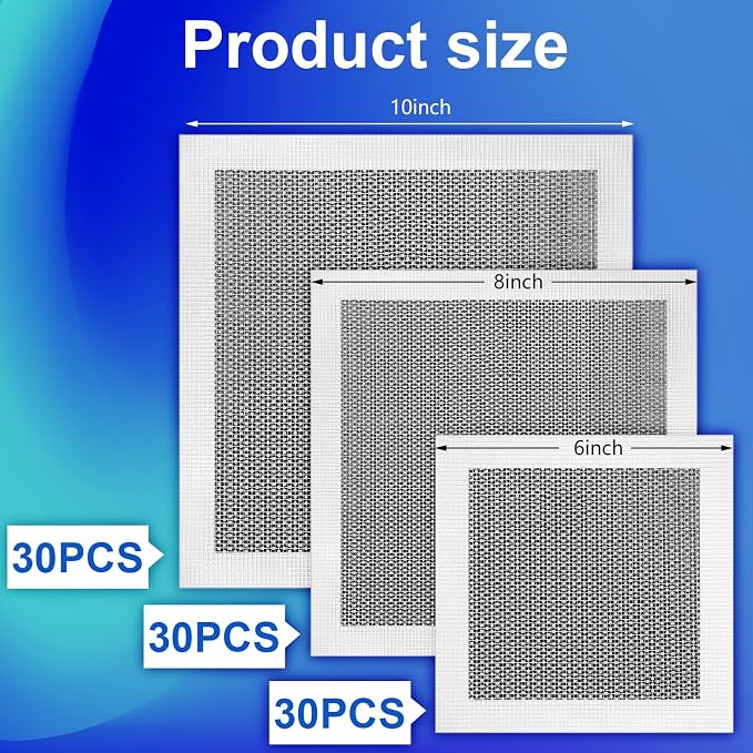 Blulu 30 Pcs 10 Inch Drywall Repair Kit Self Adhesive Mesh Drywall Patches - Image 2