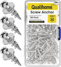 Double-Headed Wall Screw Anchors Picture Hooks by Qualihome