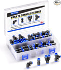 TAILONZ PNEUMATIC 5/32 inch or 4mm od Push to Connect Fittings Pneumatic by TAILONZPNEUMATIC