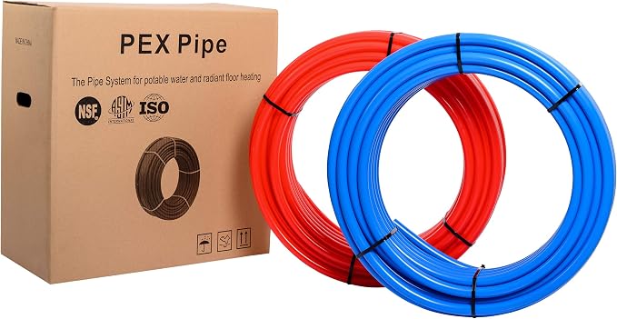 EFIELD Pex-b Pipe Tubing/Tool Combo Blue & Red 3/4 Inch 2x 75 ft Rolls 150 Ft - Image 2