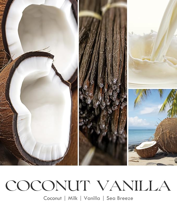 AOOVOO Coconut Vanilla Candles - 36 oz Scented Candles - Image 5