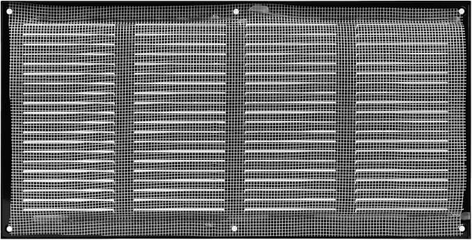 16 x 8 Inch Black Galvanized Steel Return Air Register Vent Cover, AC Vent Cover - Image 9