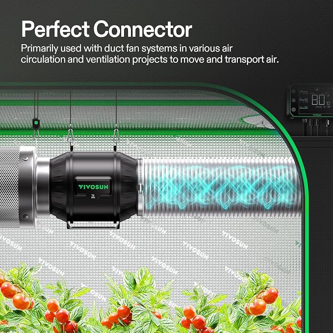 VIVOSUN 4 Inch 16 Feet Non-Insulated Flex Air Aluminum Ducting - Image 2