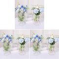 Fixwal Vases for Flowers Set of 3 Vintage Glass Vase for Centerpieces, Embossed by Fixwal