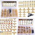 CheeMuii 78 Pcs Brass DOT Air Line Fittings Kit Push Lock DOT Air Fittings | by CheeMuii