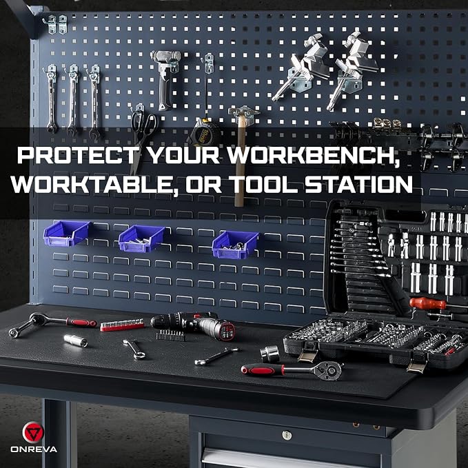 ONREVA Workbench Mat 20X48 Inches, EVA Rubber Work Mat, Protect Your Work Bench - Image 3