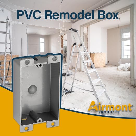 Airmont Products 14 in. Old Work Electrical Box, 1-Gang 14 Cu in Non-Metallic - Image 8