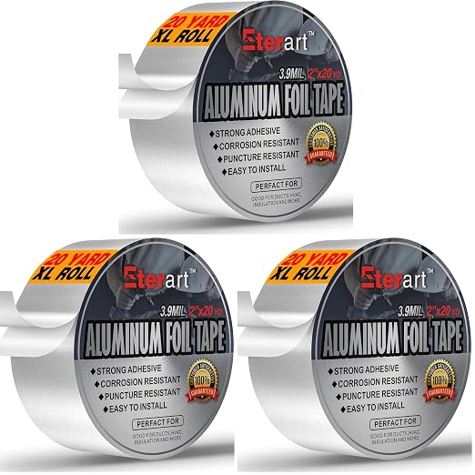 ETERART Aluminum Foil Duct Tape, High-Temp Seal by Eterart