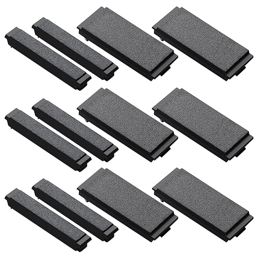 12 Pack Breaker Filler Plate 1/2 Inch 1 Inch Wide Black Electric Panel Cover by Unknown
