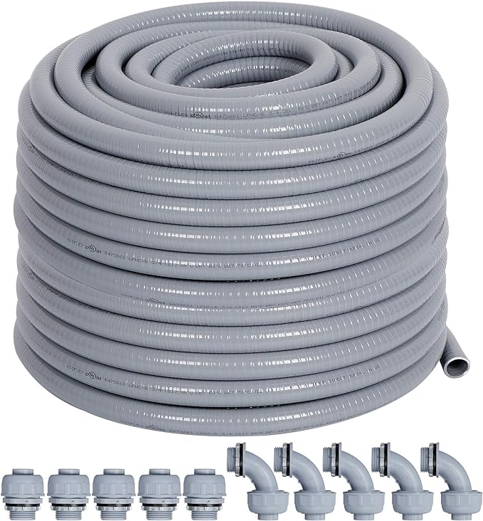 Liquid-Tight Conduit 3/4 100ft w/UL Certification | Flexible Electrical Conduit by Neorexon