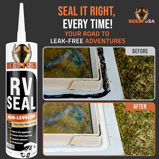 BEEST RV Roof Lap Sealant, Non-Leveling Waterproof Caulk, flexes - Image 2