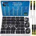 ZDBB 32 Size 1540 Pcs O Rings Assortment Kit Metric Nitrile Rubber Oring Set by ZDBB