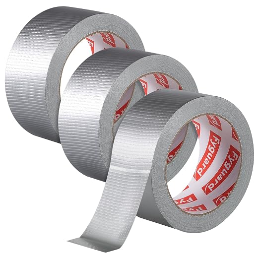 3 Pack Silver Duct Tape 2IN x 60Yd Total Heavy Duty Waterproof Tape | 8.27Mil by Fyguard