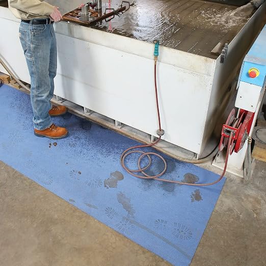 PIG Industrial Absorbent Grippy Floor Mat | Adhesice-Backed Grippy | 32"W x - Image 3