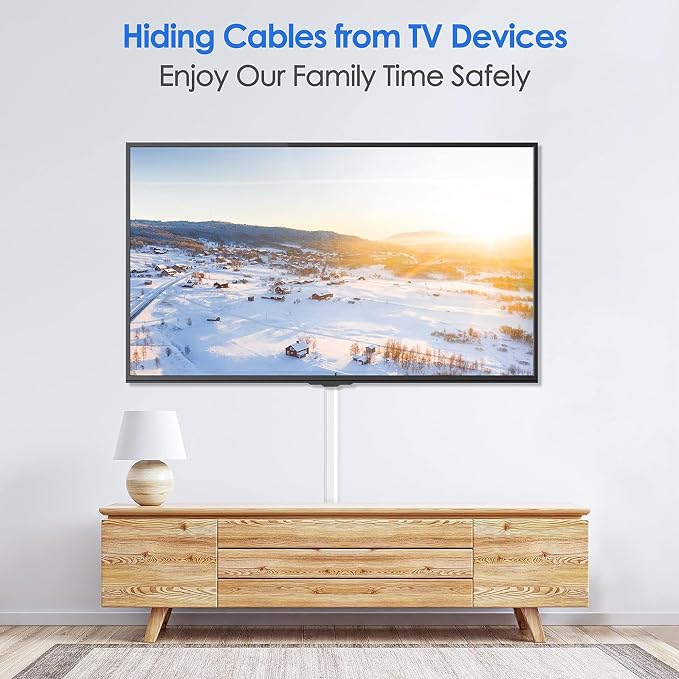Yecaye TV Cord Hider Wall Mounted, 472in Cord Cover, W1.18in H0.6in, Wire Hiders - Image 7